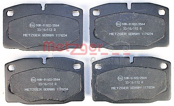 METZGER 1170234 Bremsbelagsatz, Scheibenbremse